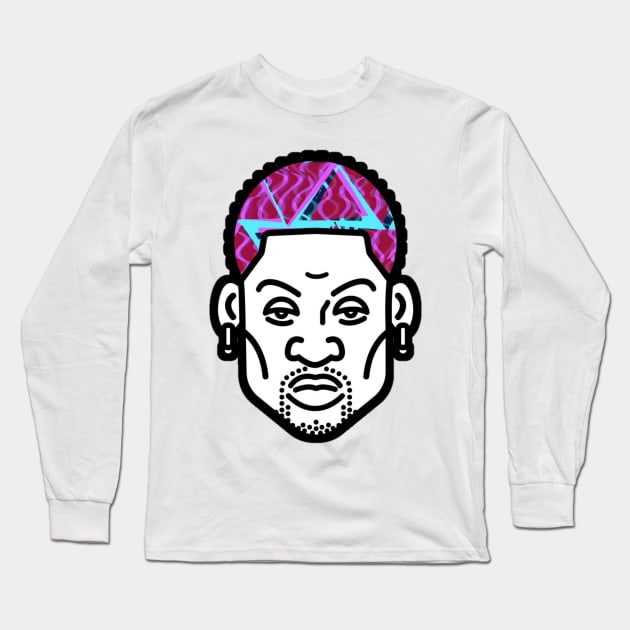 rodzilla-dennis Rodman design Long Sleeve T-Shirt by MN-STORE